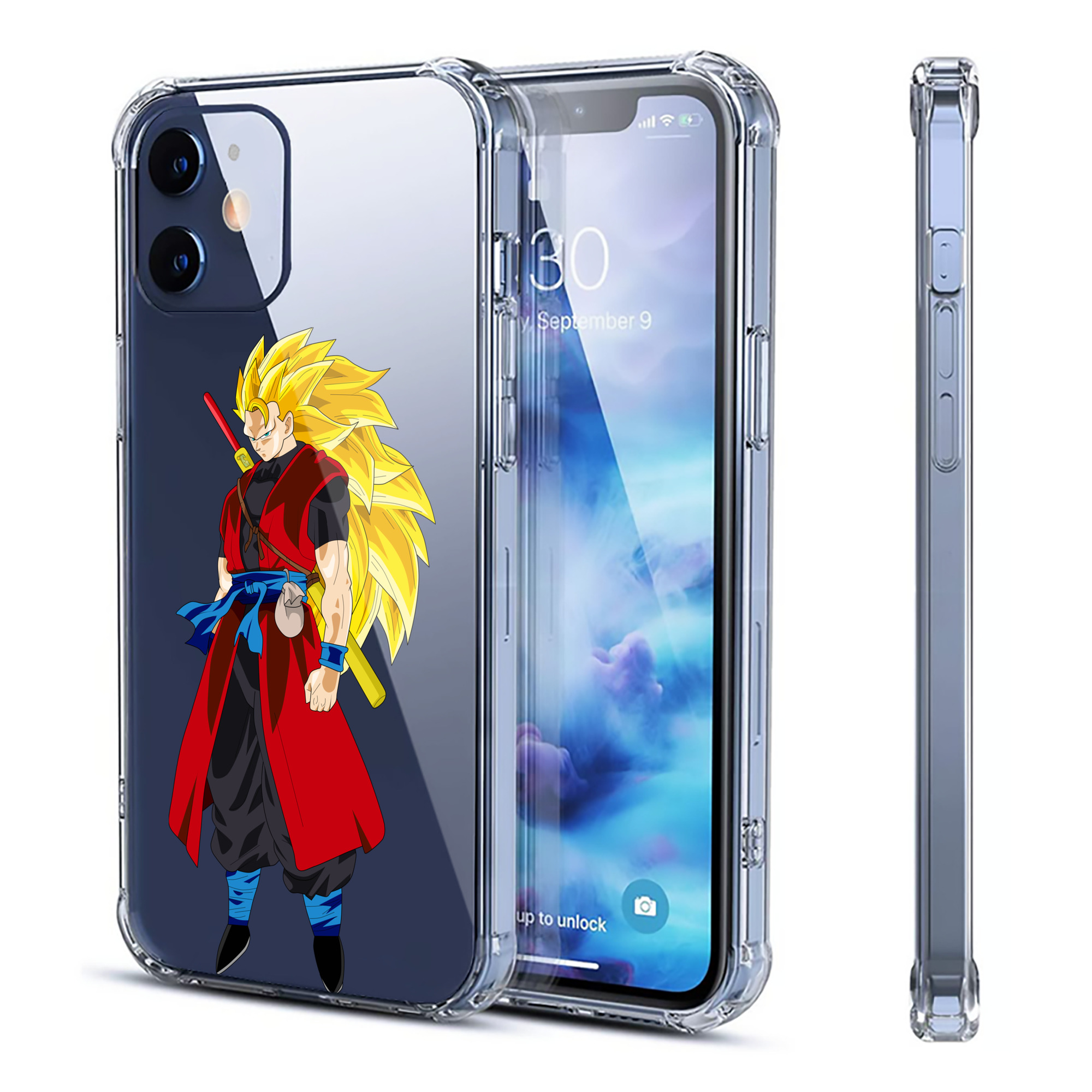 （画像用） ドラゴンボール トランクス（Torankusu）DRAGON BALL Trunks 【iPhone 12シリーズ対応】透明スマホケース（クリアソフトケース）